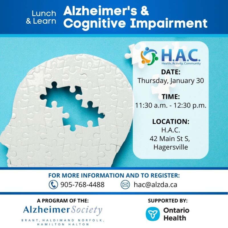 Lunch & Learn: Alzheimer's & Cognitive Impairment